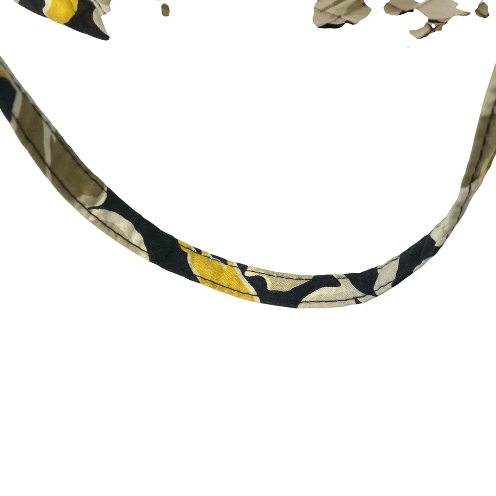 Vera Bradley Dogwood Quilted Floral Tote‎ Bag Yellow Black White Retired  Bag